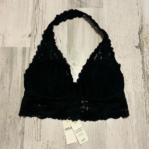 NWT Aerie Animal Lace Halter Bralette - Picture 4 of 6